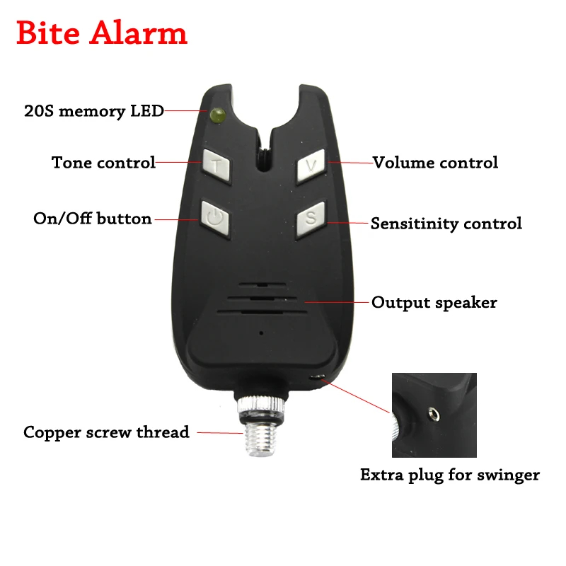 JSFUN 3PCS Carp Fishing Alarm  – обзор и цена Bite Indicator