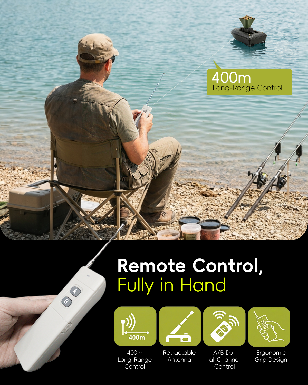 360° Rotating Bait Dispenser & – обзор и цена Fish Finder Cable