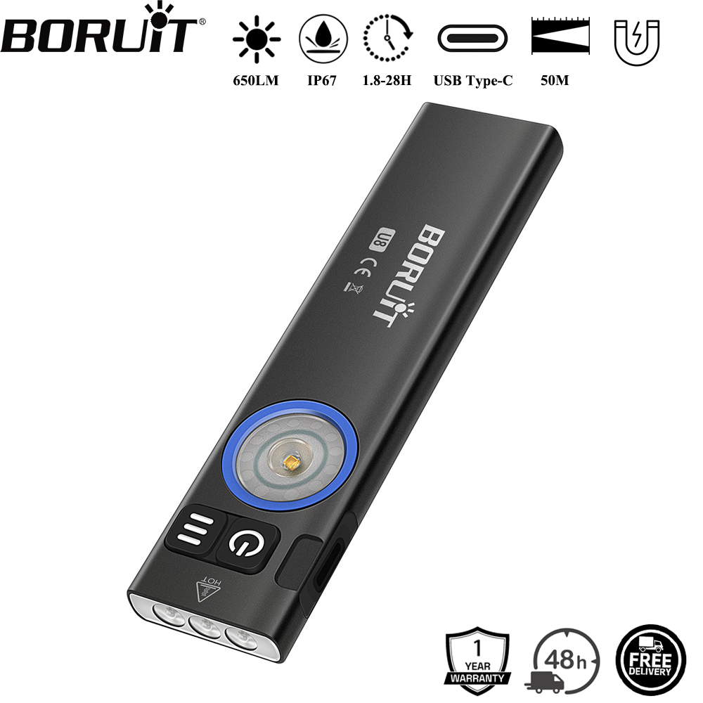 BORUiT U8 650LM EDC LED Flashl – обзор и цена Fishing Light