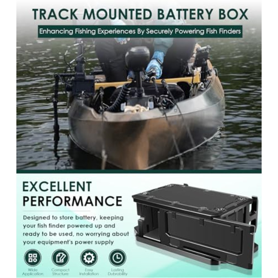 Track Mounted Battery Box for  – обзор и цена Fish Finder Mount