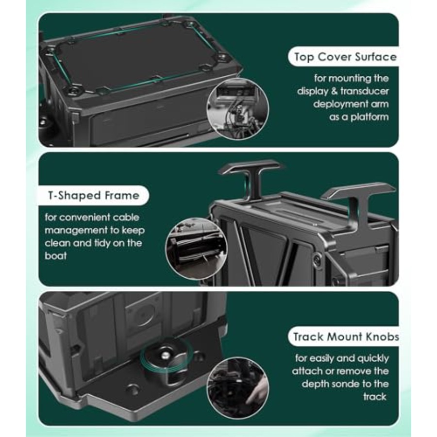 Track Mounted Battery Box for  – обзор и цена Fish Finder Mount