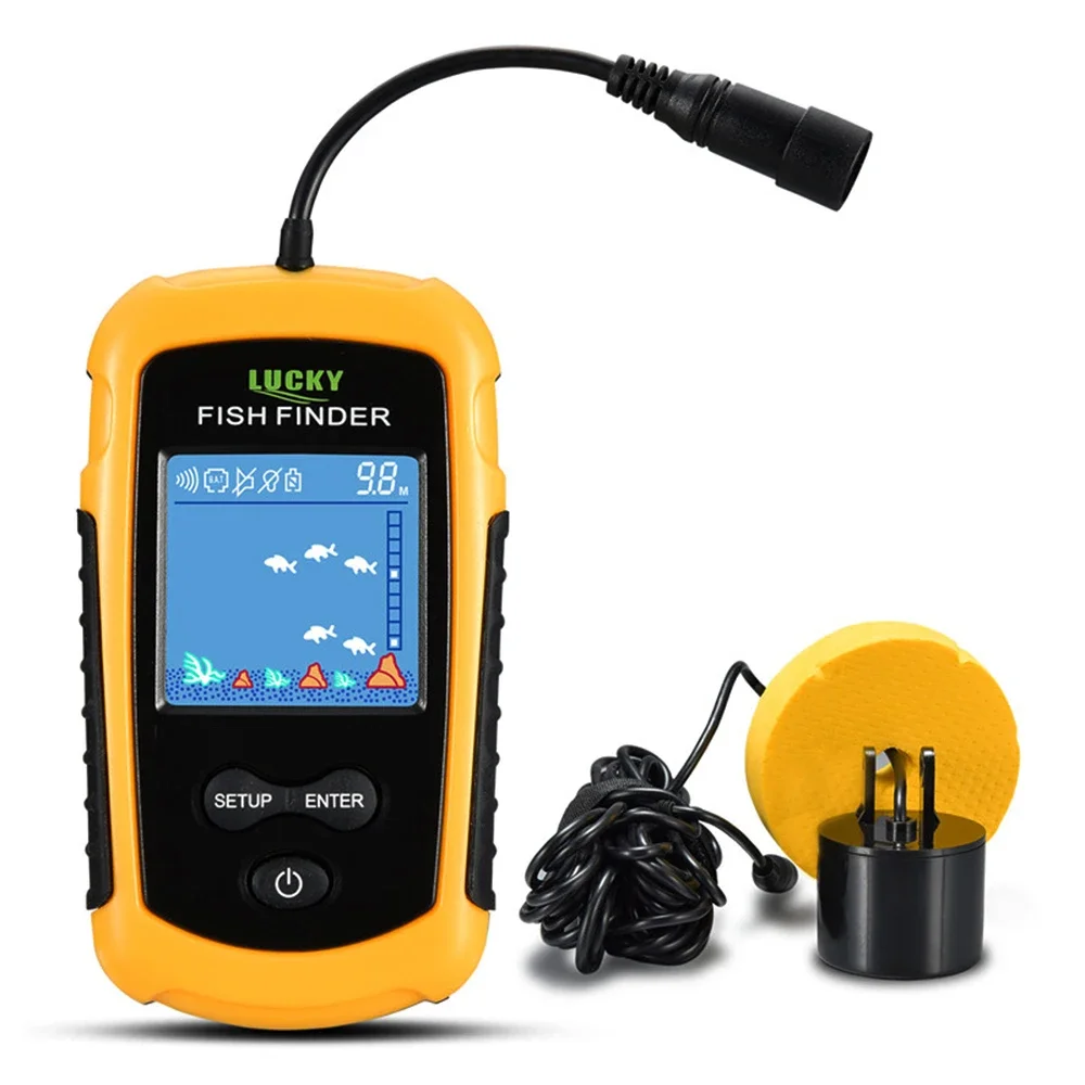 Lucky LCD Color Screen Portabl – обзор и цена Fish Finder Transducer