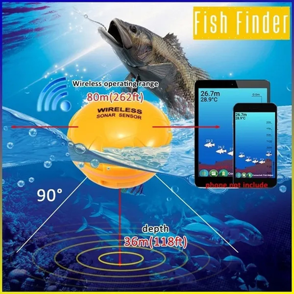 PUPOPAN 100M Brand New Smart P – обзор и цена Fish Finder Transducer