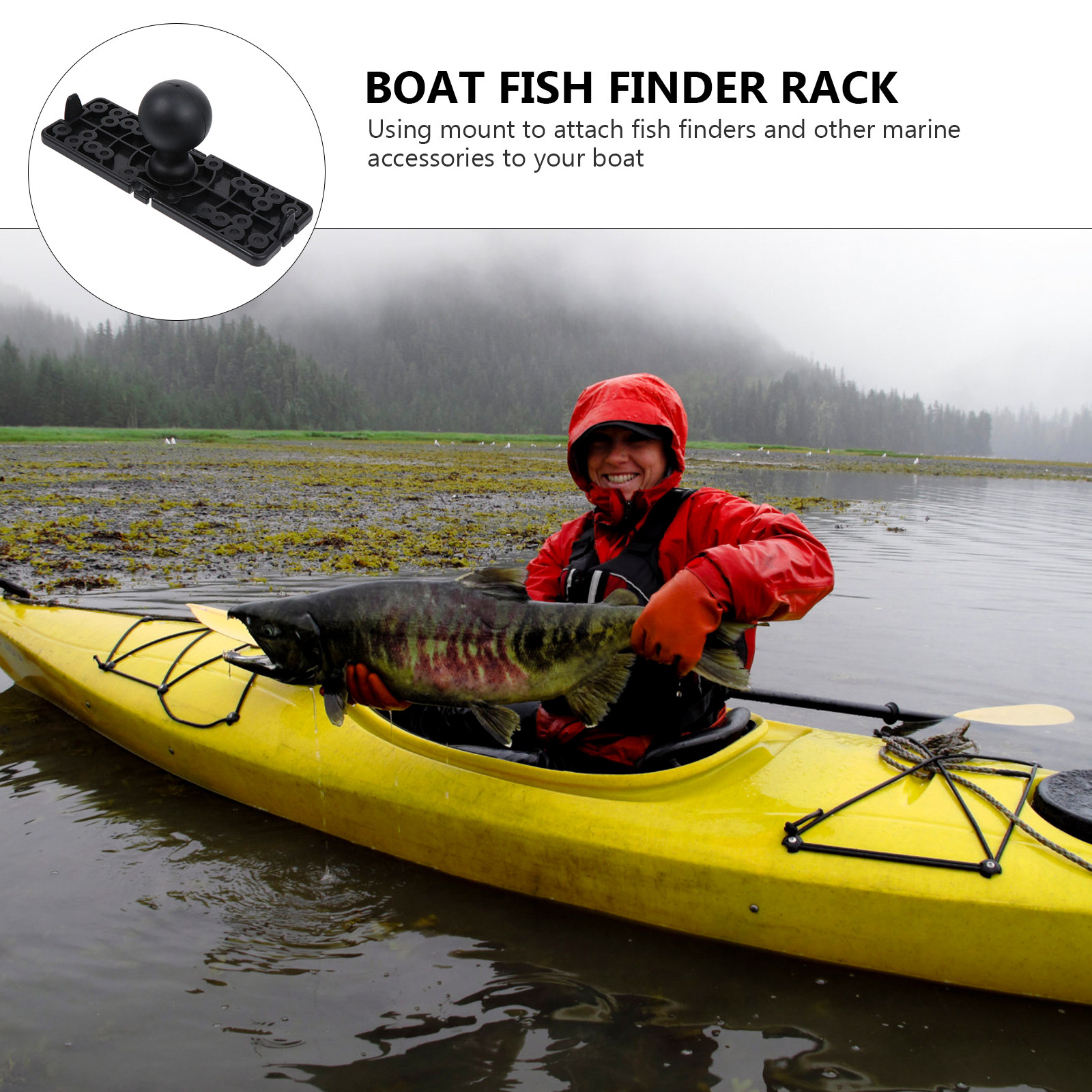 1Pcs Nylon Silicone Fish Finde – обзор и цена Fish Finder Mount