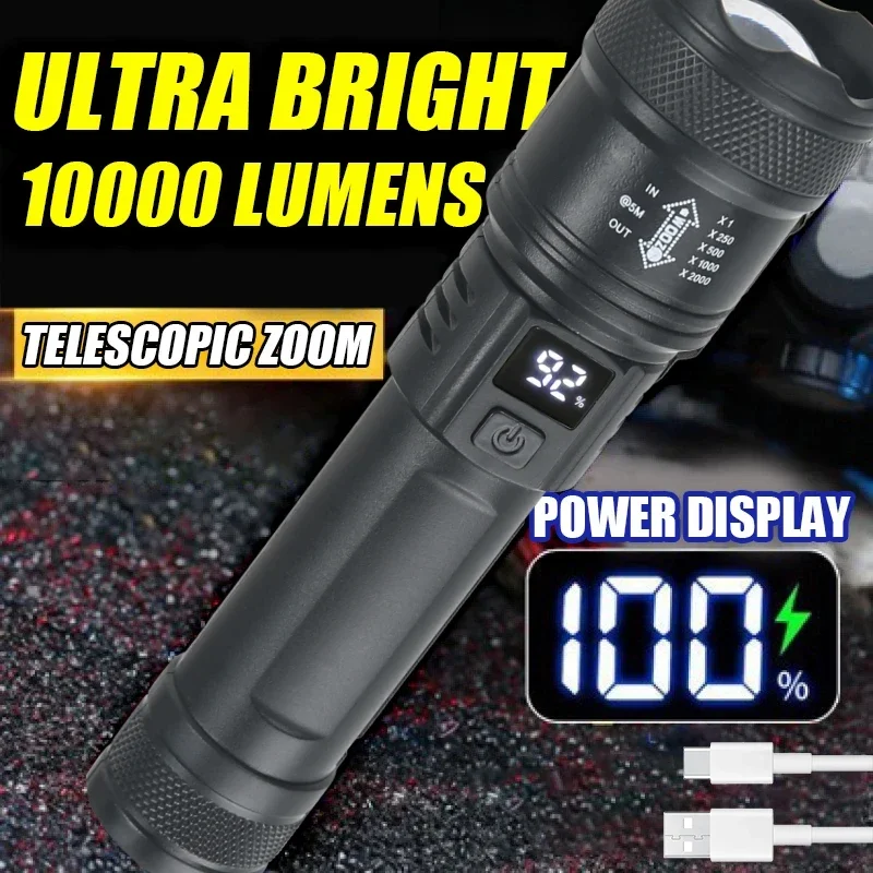 9900LM Powerful LED Flashlight – обзор и цена Fish Finder Battery