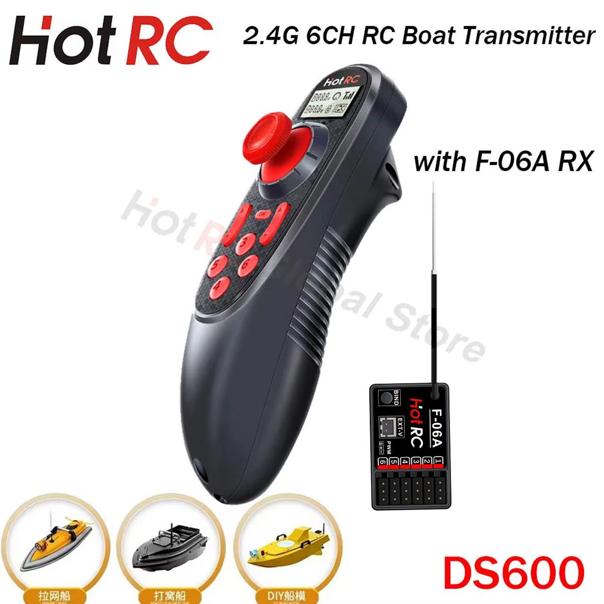 HOTRC DS600 6CH 6 Channel 2.4G – обзор и цена Fish Finder Battery