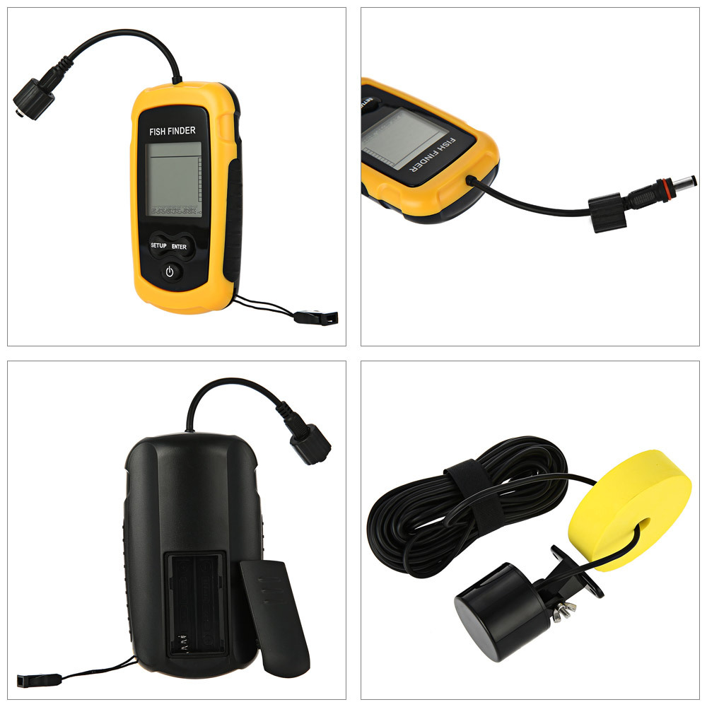 Alarm 100M Portable Sonar Fish – обзор и цена Fish Finder Transducer