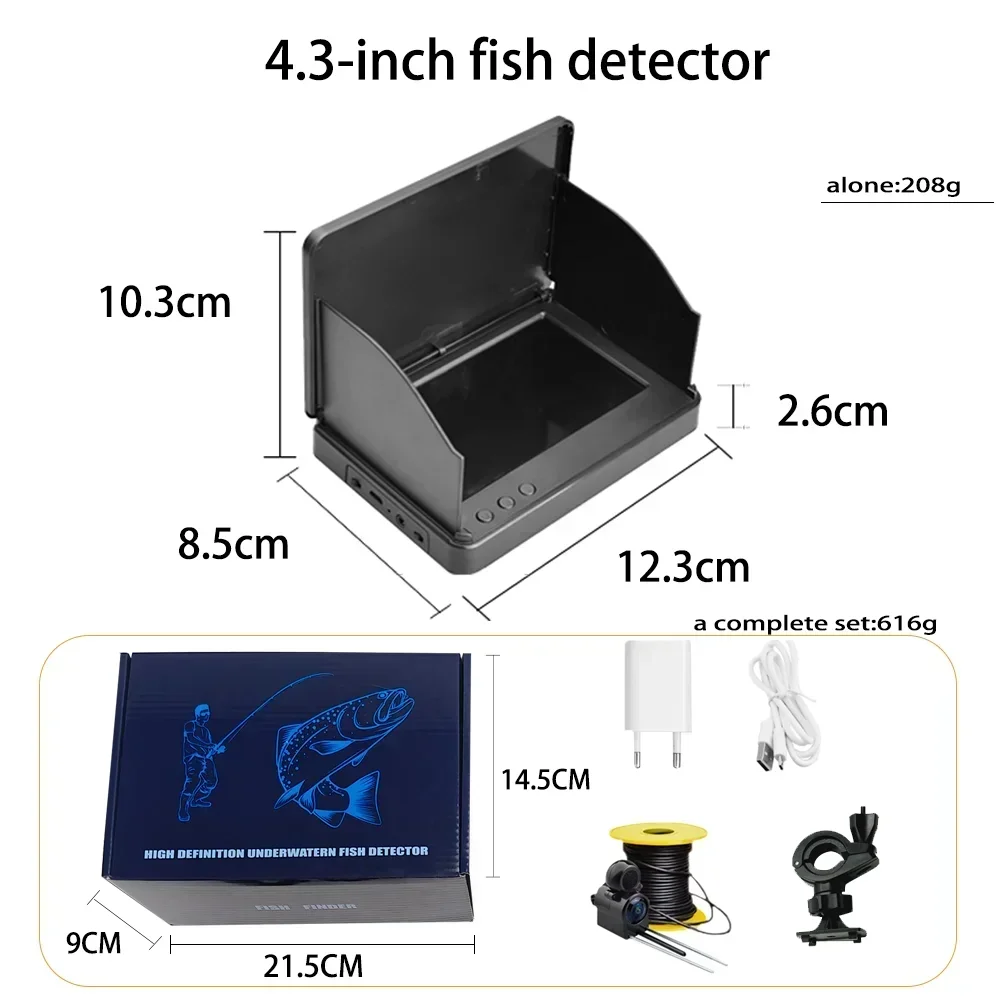 YS43A 4.3-inch Fish Detector U – обзор и цена Fish Finder Battery