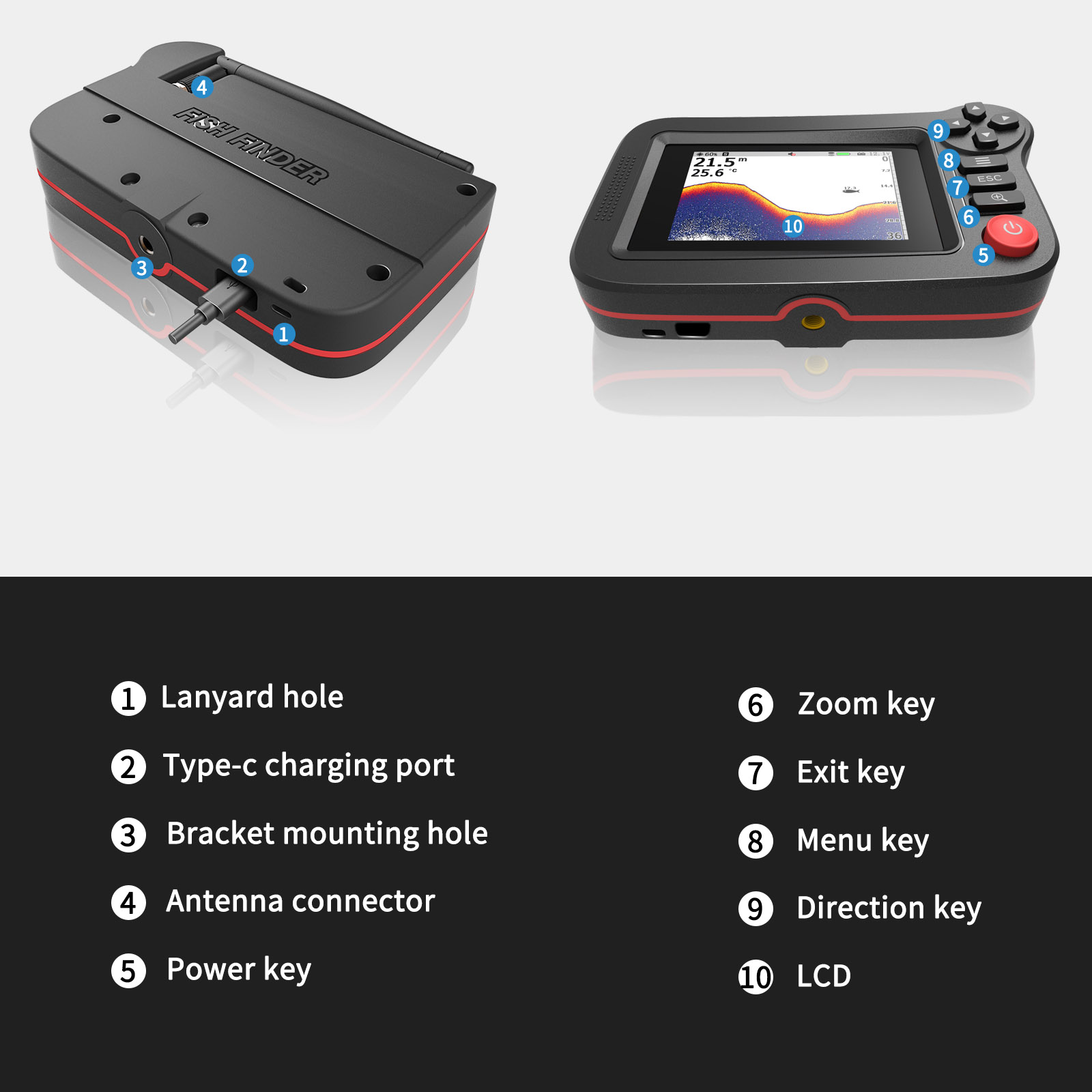 FindFish 200M Portable Fish Fi – обзор и цена Fish Finder Transducer