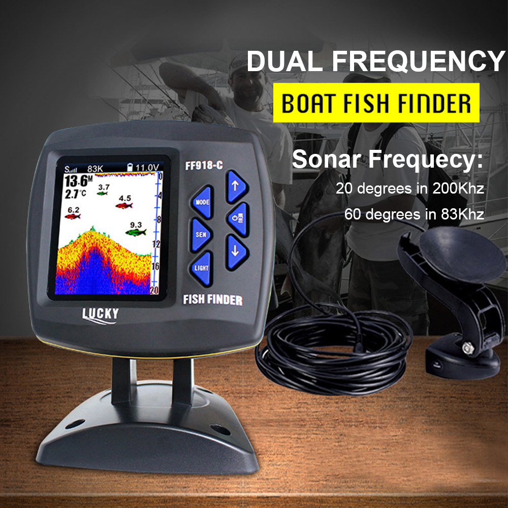 FF918-C100DS Color Screen Wire – обзор и цена Fish Finder Gps