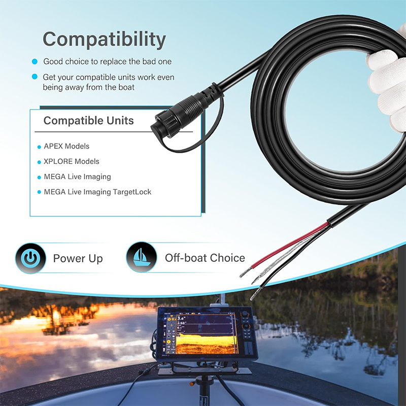 720110-1 PC13 Power Cable for  – обзор и цена Fish Finder Cable