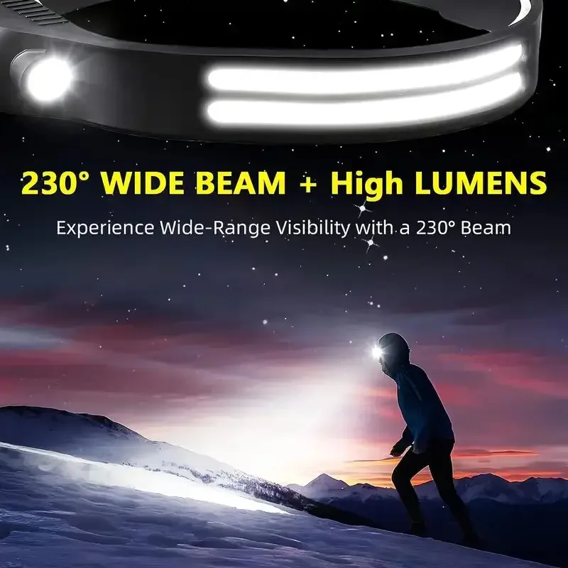 LED Sensor Headlamp USB Rechar – обзор и цена Fish Finder Battery