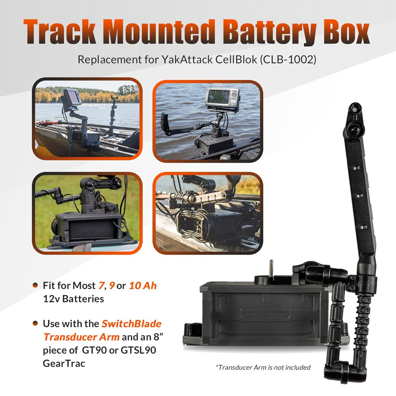 Track Mounted Battery Box for  – обзор и цена Fish Finder Transducer