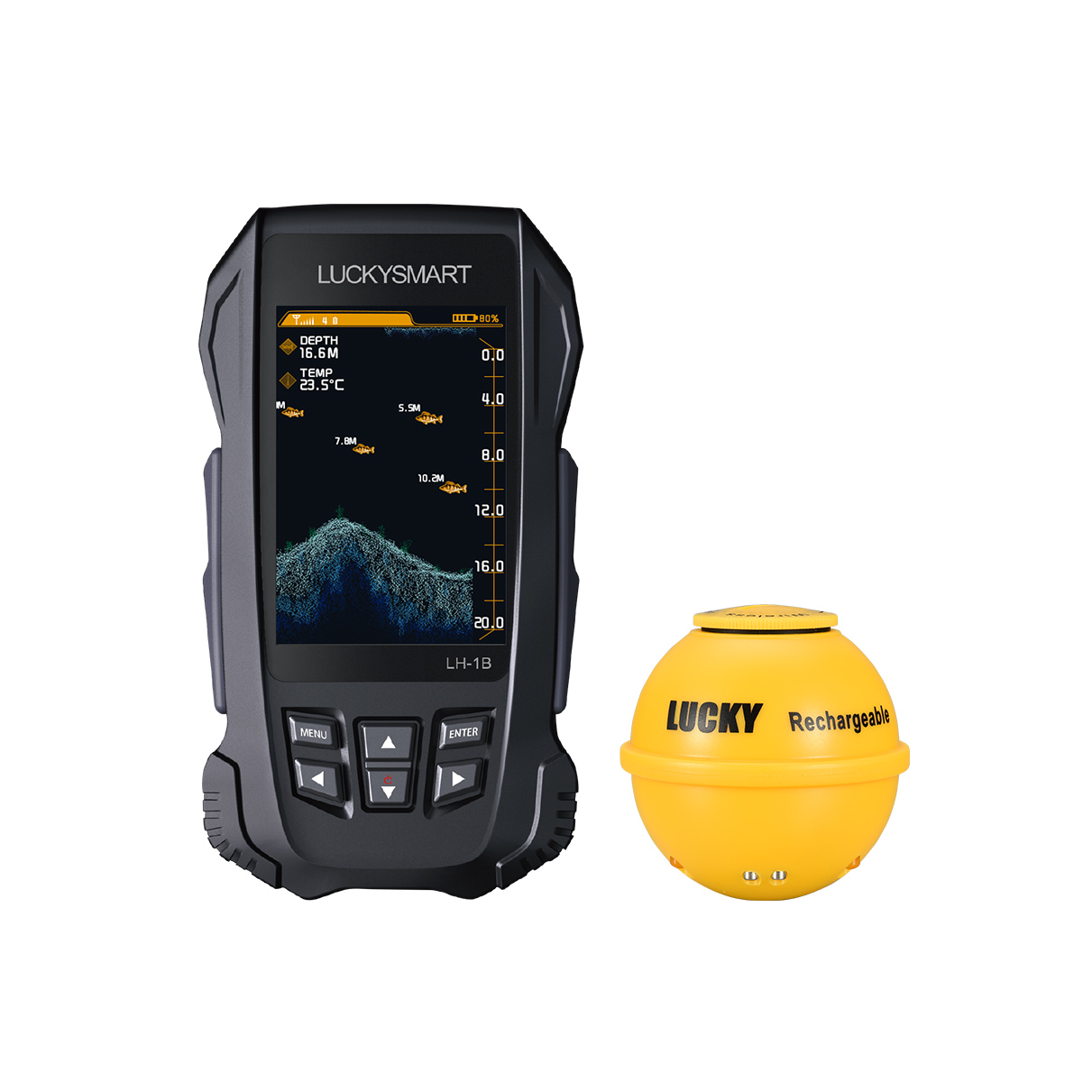 LUCKYSMART LH-1B Wireless Port – обзор и цена Fish Finder Portable