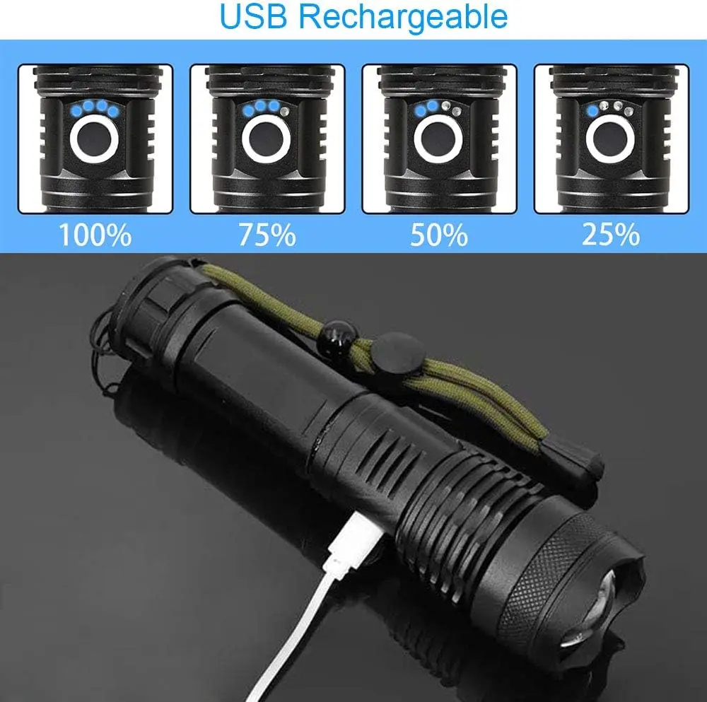 High Power LED Flashlight Rech – обзор и цена Fishing Light