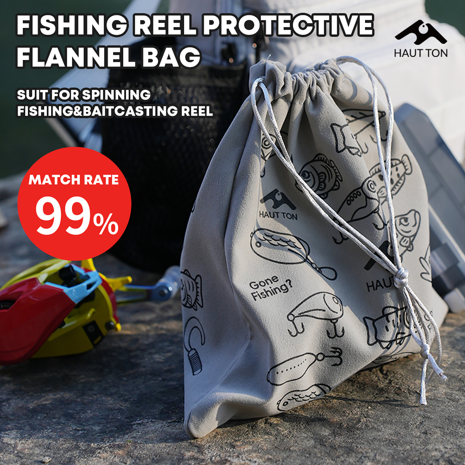 HAUT TON Fishing Reel Protecti – обзор и цена Fish Finder Case