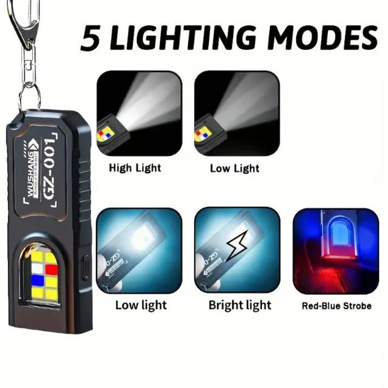 LED Keychain Flashlight Type C – обзор и цена Fishing Light