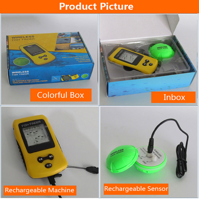Brand New Colorful Wireless Fi – обзор и цена Fish Finder Transducer
