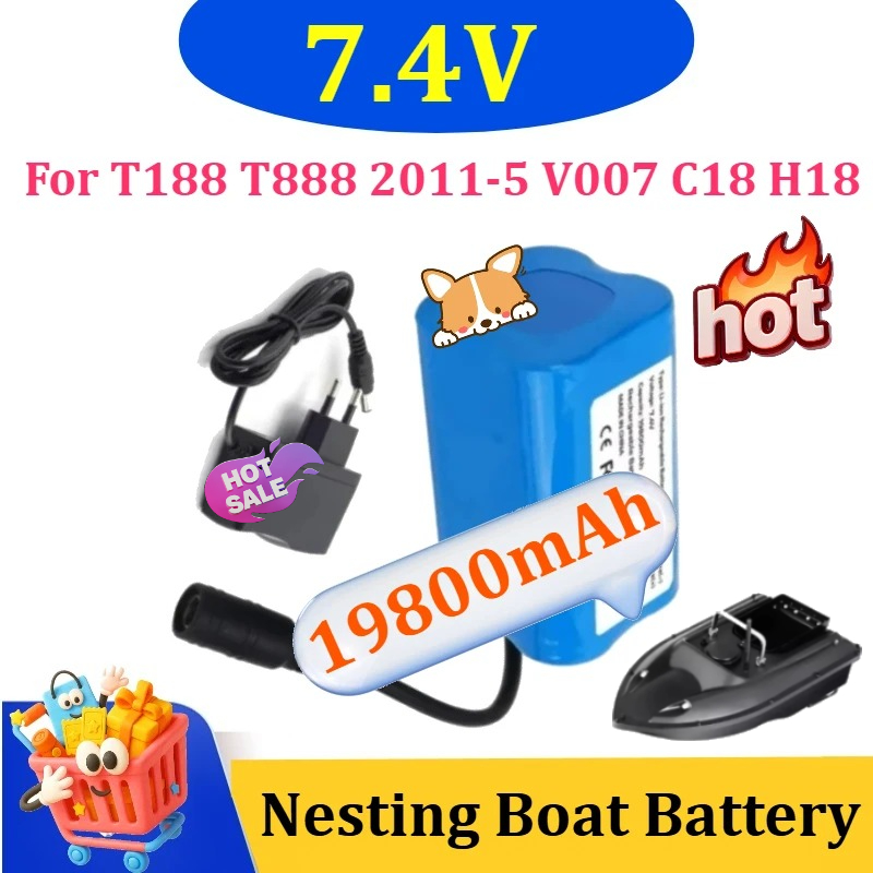 7.4V 19800mAh Battery with USB – обзор и цена Fish Finder Charger