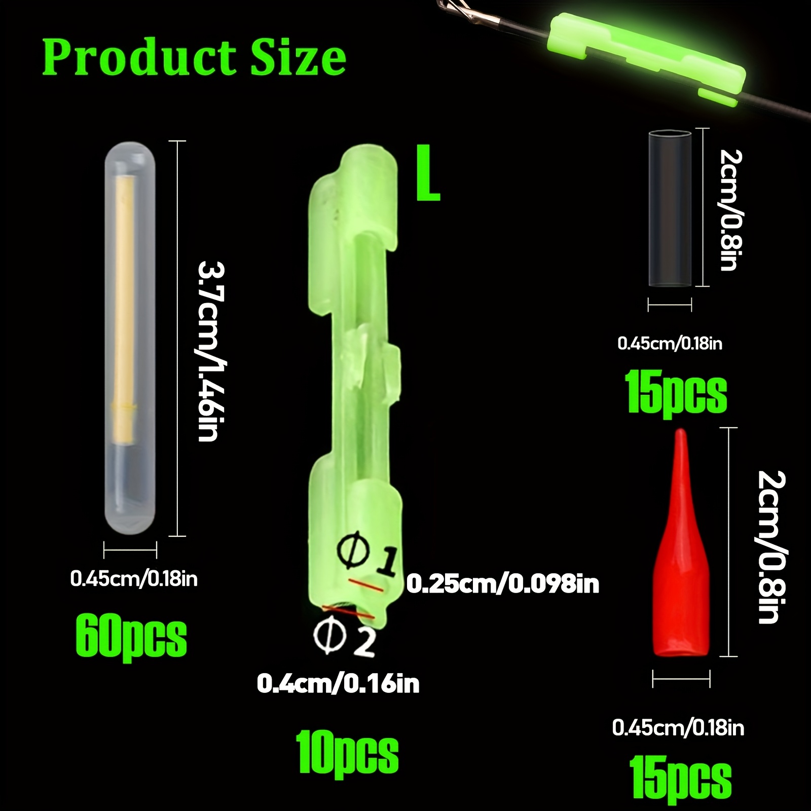 100PCS Fishing Glow Sticks Set – обзор и цена Bite Alarm