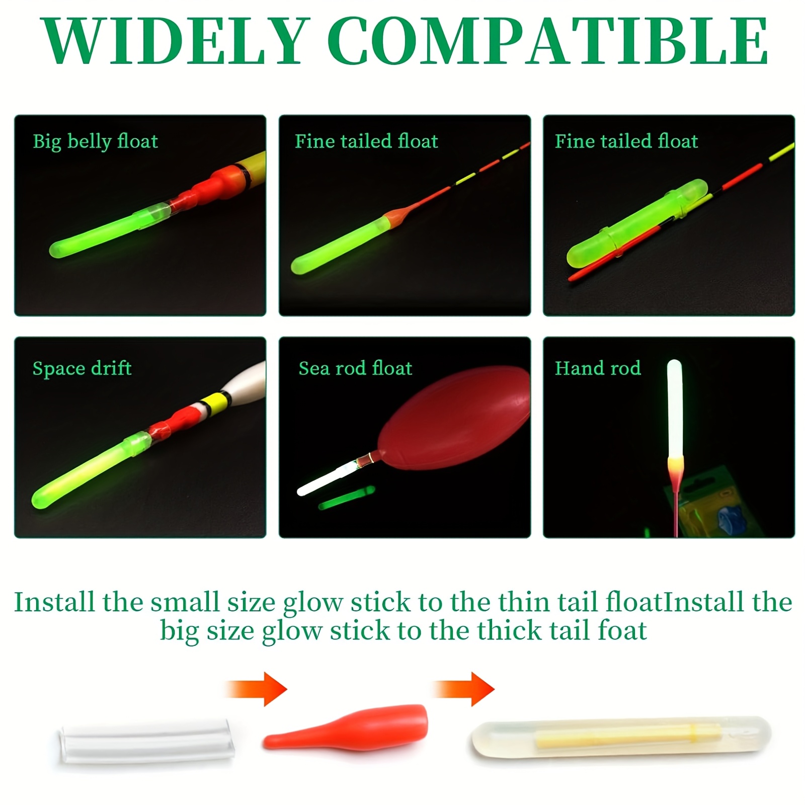100PCS Fishing Glow Sticks Set – обзор и цена Bite Alarm